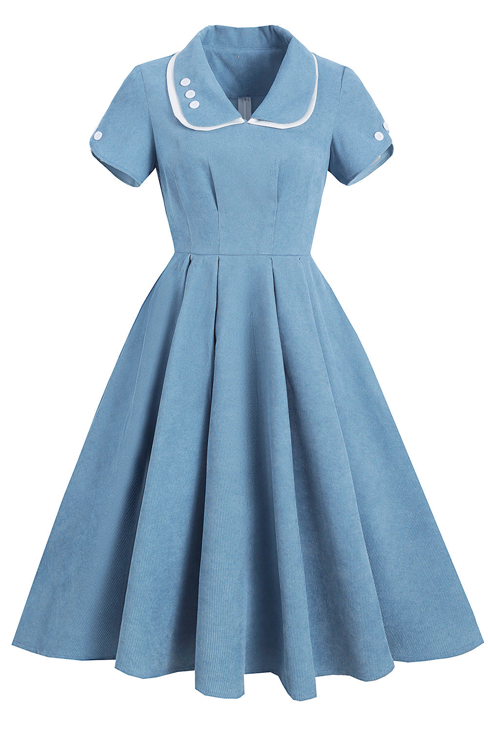 Abito Blu Stile Vintage Anni '50
