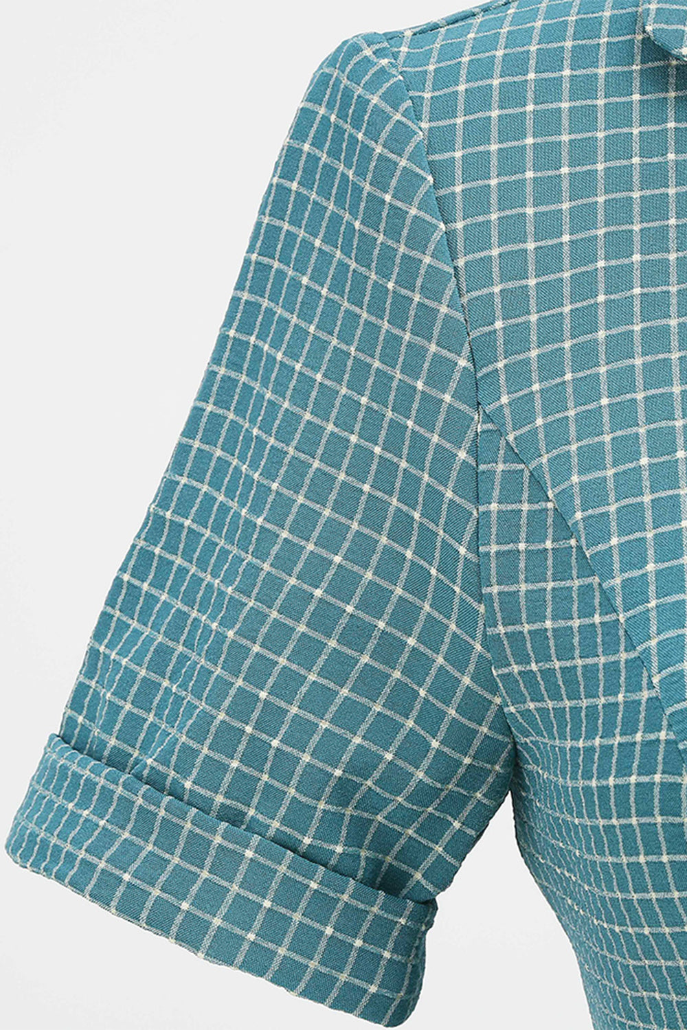 Abito Scozzese Con Cintura Vintage Anni '50