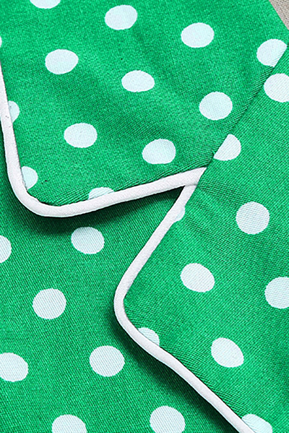 Abito Vintage A Pois Verde