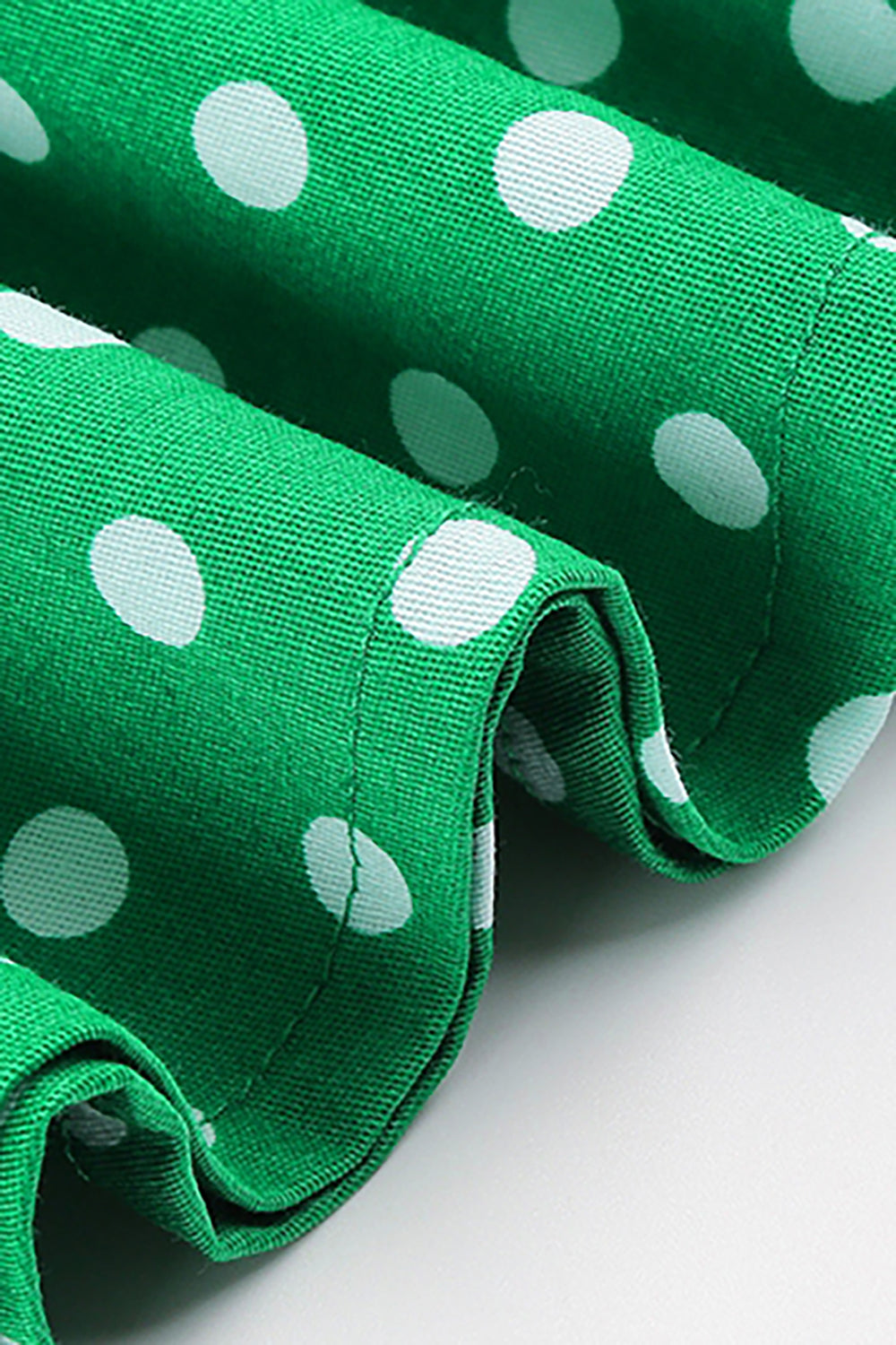 Abito Vintage A Pois Verde