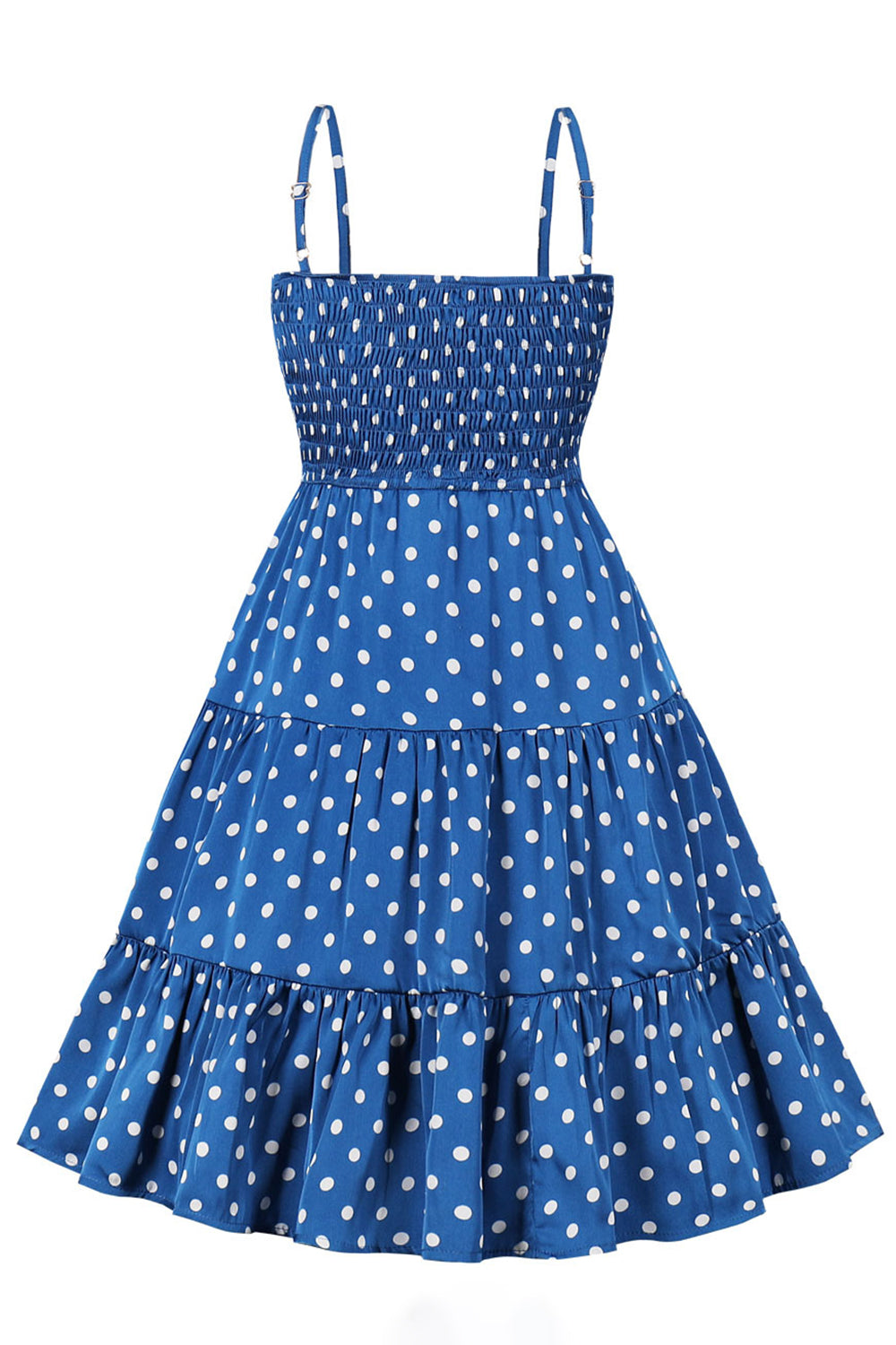 Abito Vintage Blu A Pois