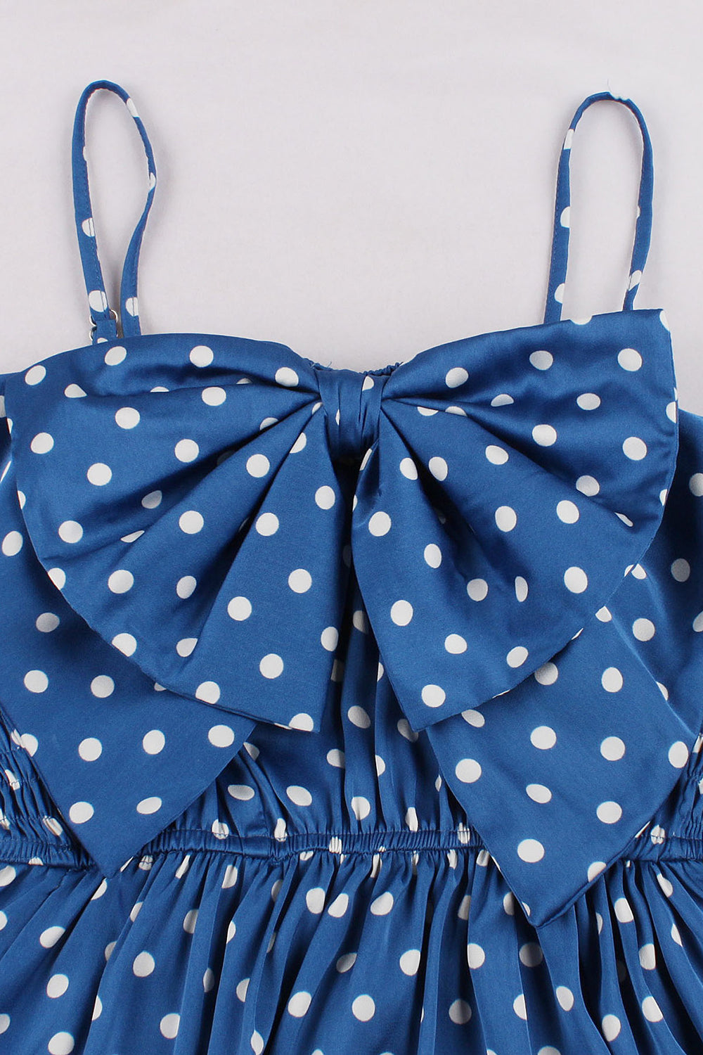 Abito Vintage Blu A Pois