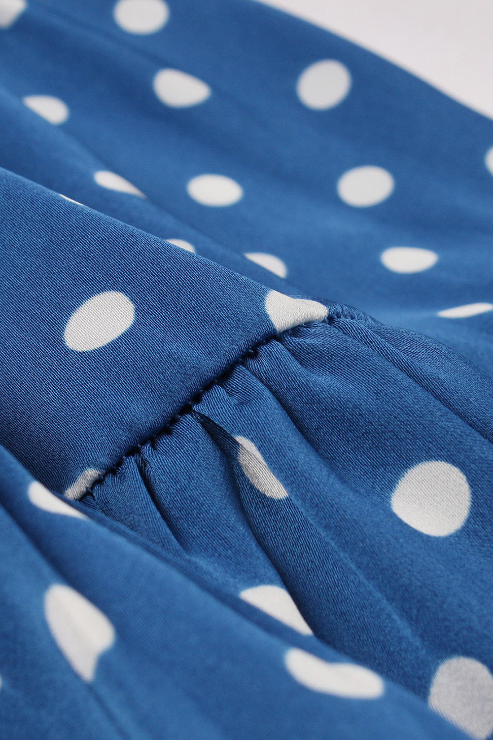 Abito Vintage Blu A Pois
