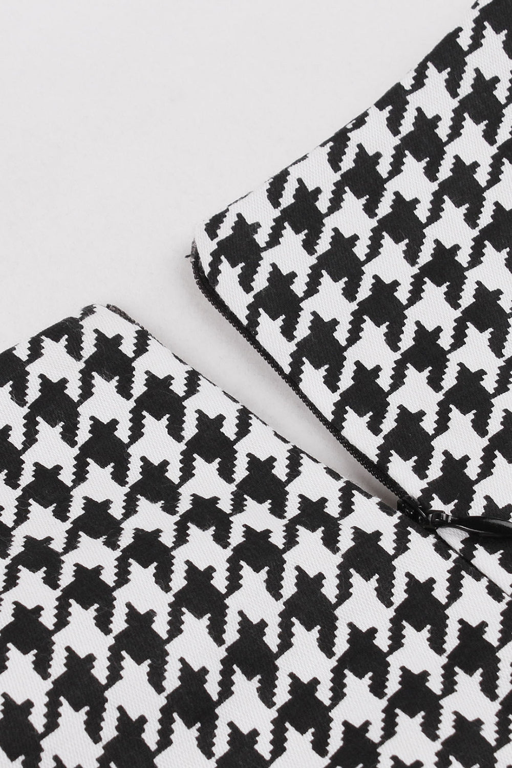 Abito Svasato A Quadri Neri Anni '50