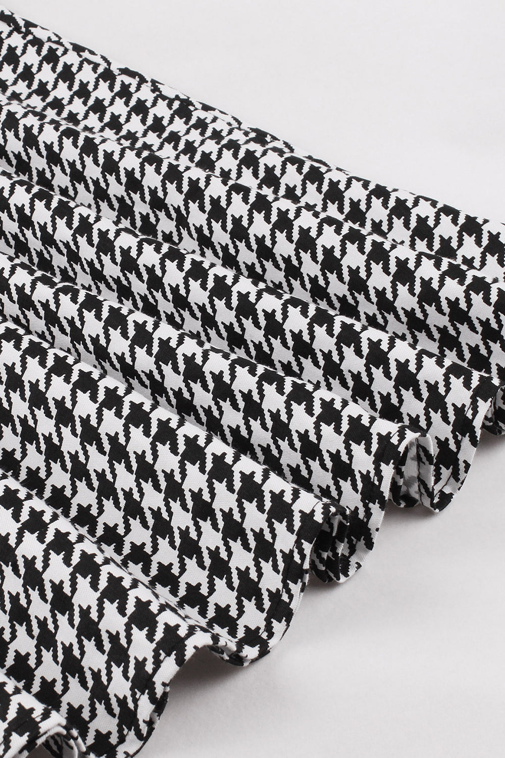 Abito Svasato A Quadri Neri Anni '50