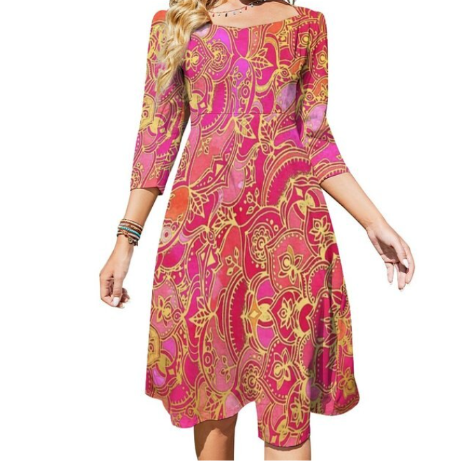 Abito Da Sera Corto Anni '70