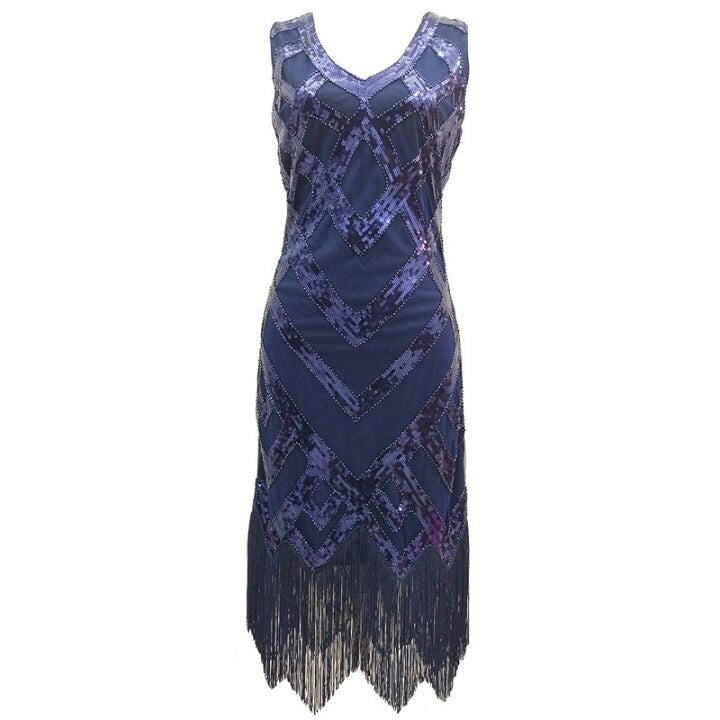 Abito Vintage Anni '20 Navy Chic