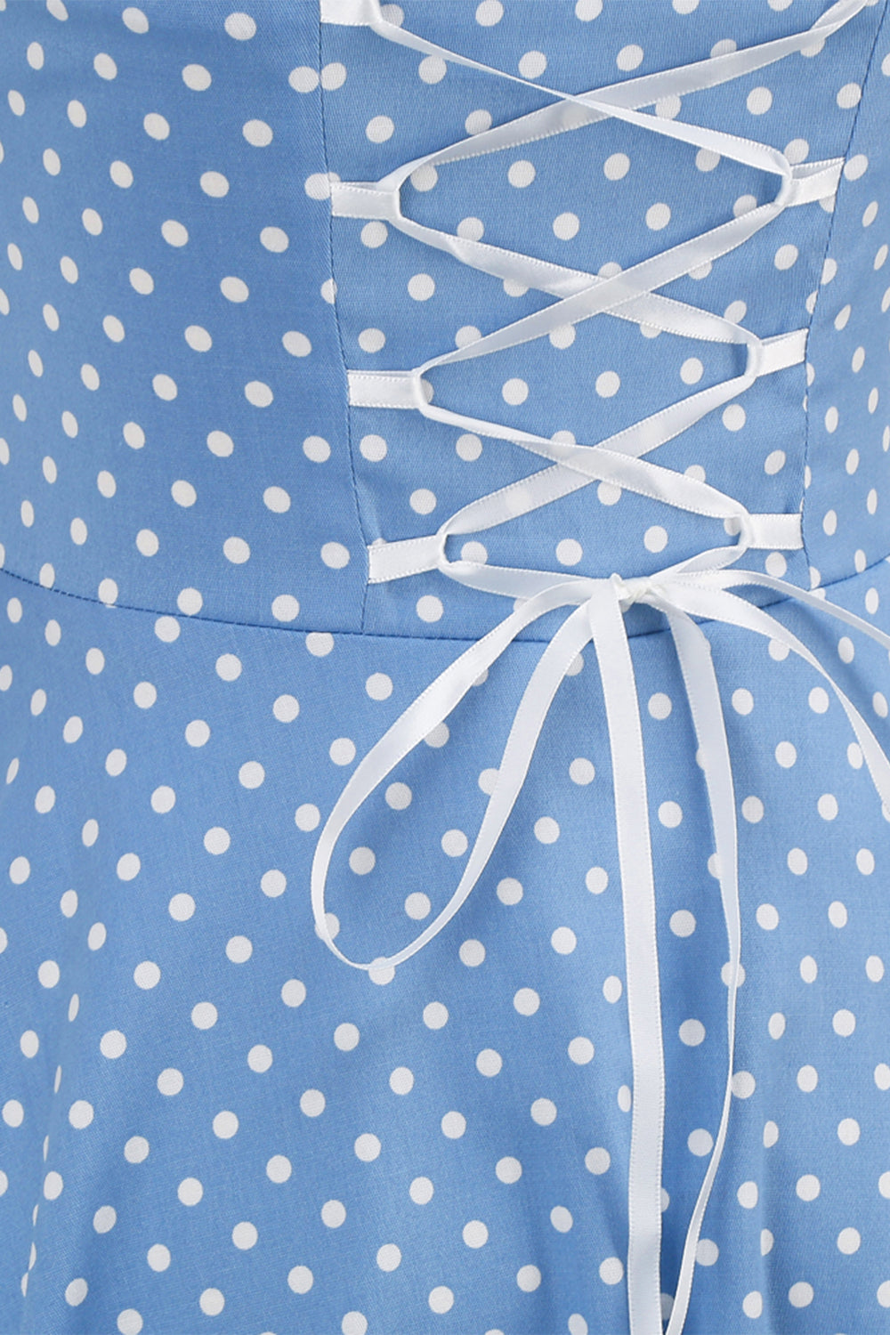 Abito Retrò Senza Schienale A Pois Da Donna