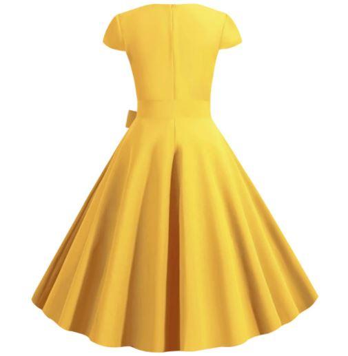 Abito Giallo Vintage Anni '50