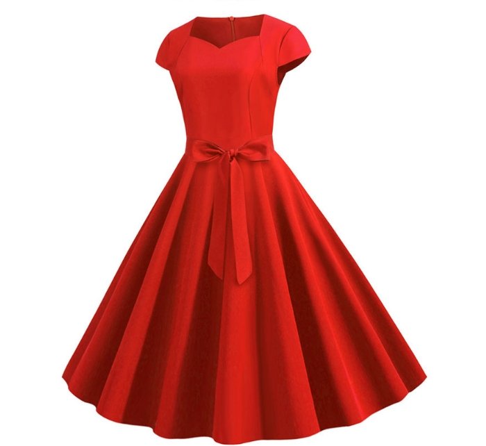 Abito Rosso Vintage Anni '50