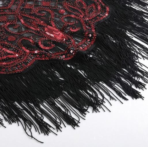 Scialle Gatsby Rosso