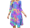 Abito Colorato Vintage Anni '70 Da Donna