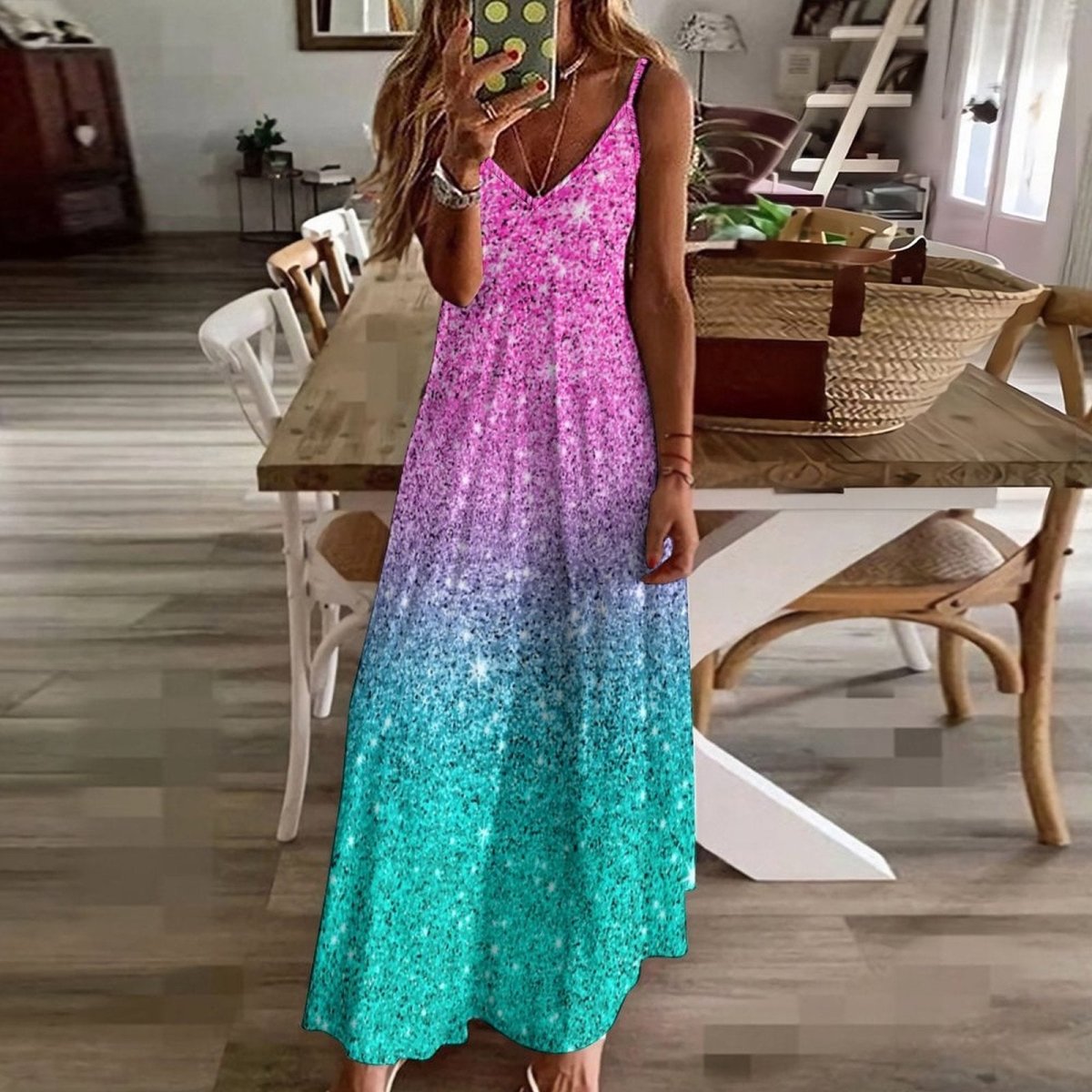 Abito Con Paillettes Anni '70