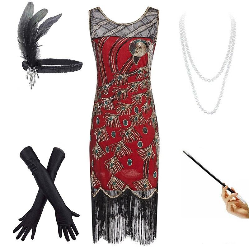 Abito Da Donna Rosso Anni '20