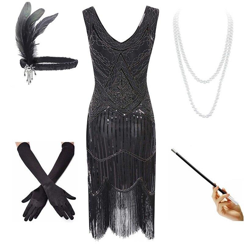 Abito Vintage Anni '20 In Argento