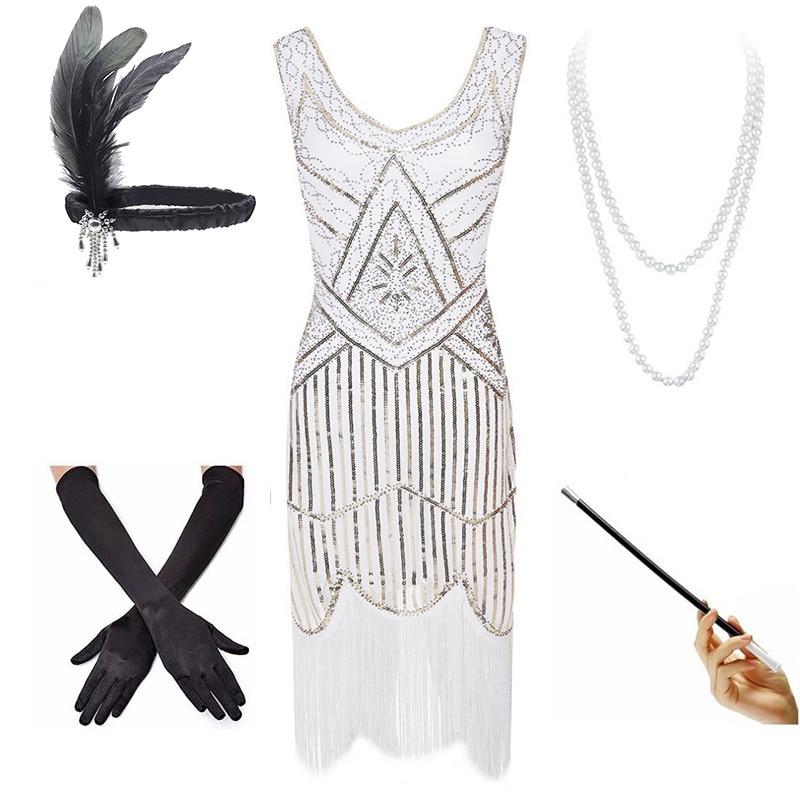 Abito Bianco Vintage Anni '20