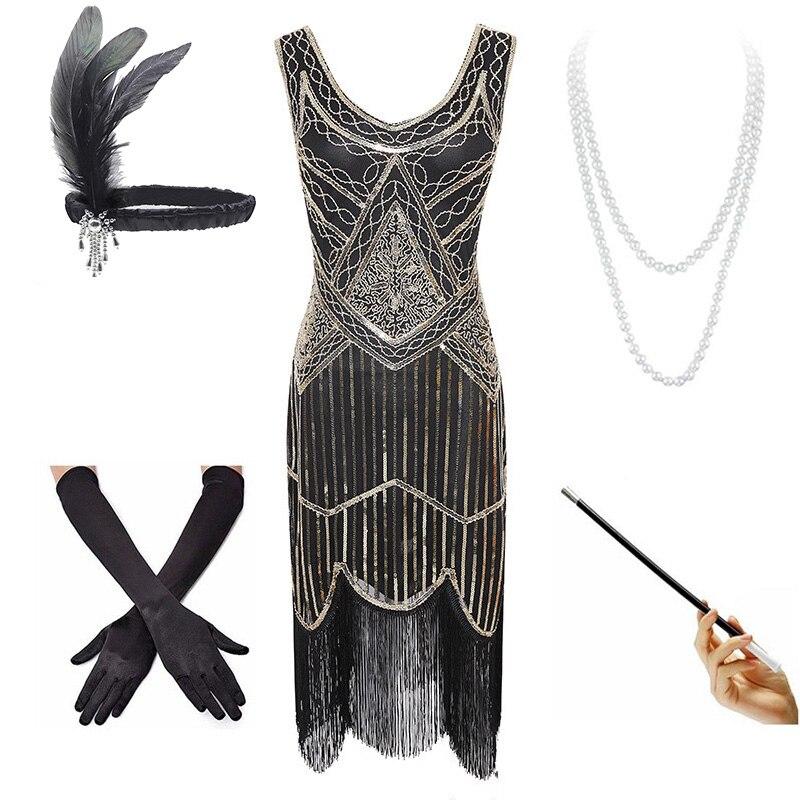 Abito Vintage Anni '20 In Oro