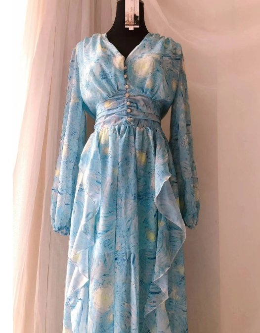 Abito Da Sposa Blu Cielo Anni '40