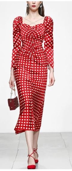 Abito Rosso Anni '40