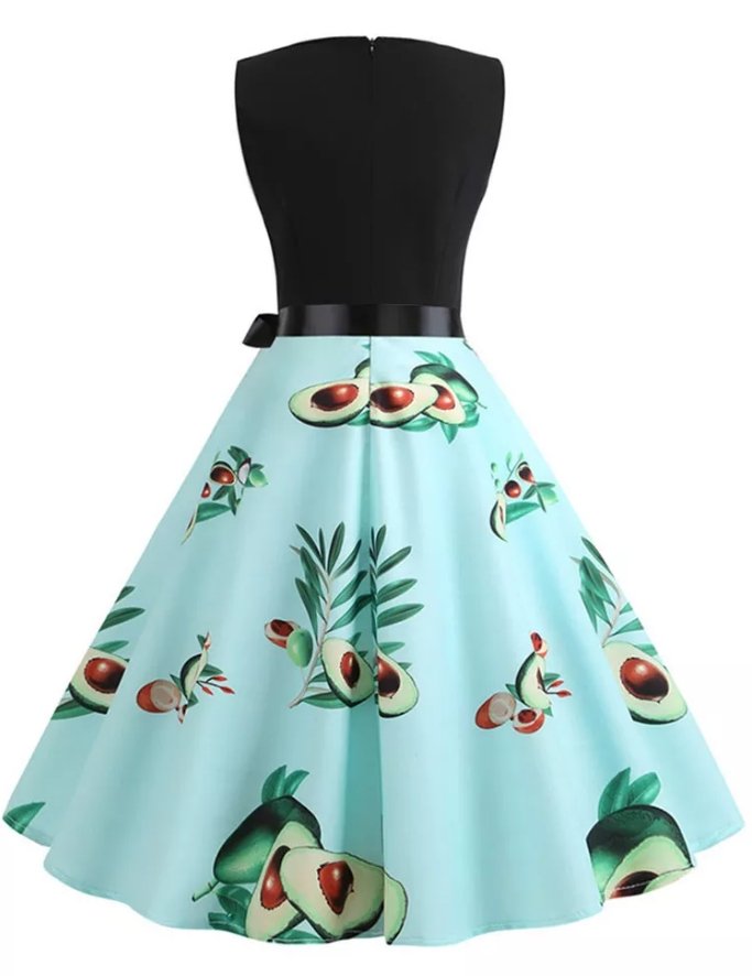 Abito Blu Pastello Anni '50