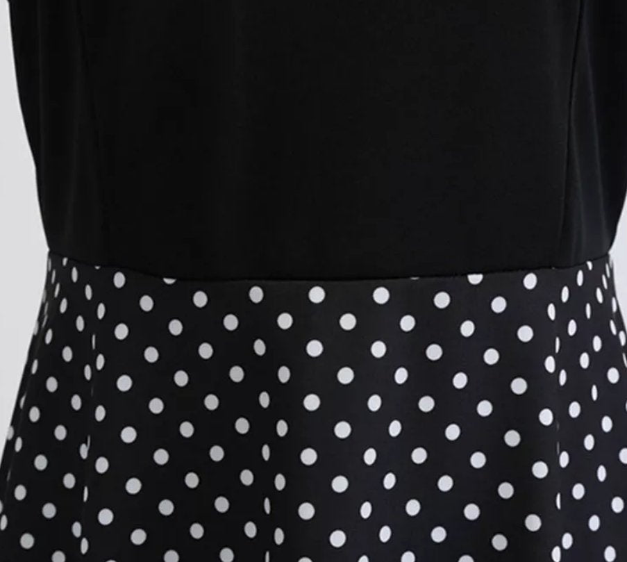 Abito Pin Up Nero Anni '50