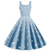 Abito Pin Up Anni '50 Blu