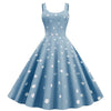 Abito Pin Up Anni '50 Blu