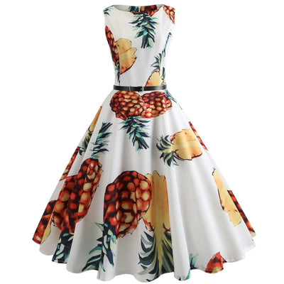 Abito Pin Up Anni '50 Ananas