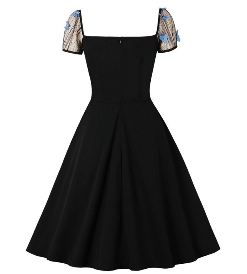 Abito Anni '50 Con Farfalle Pin Up