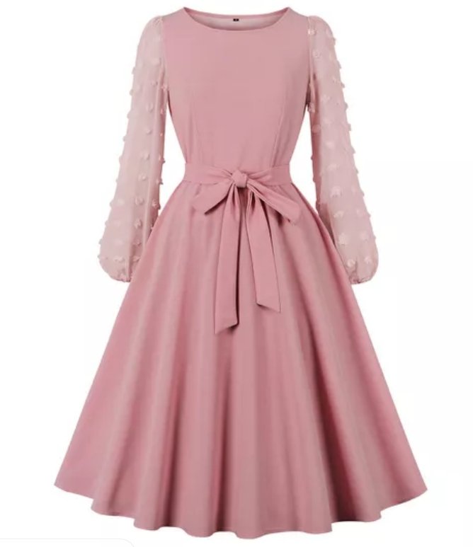 Abito Da Sposa Anni '50 Rosa