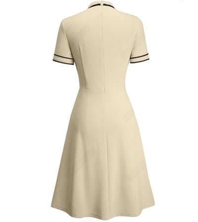 Abito Chic Anni '60 Beige