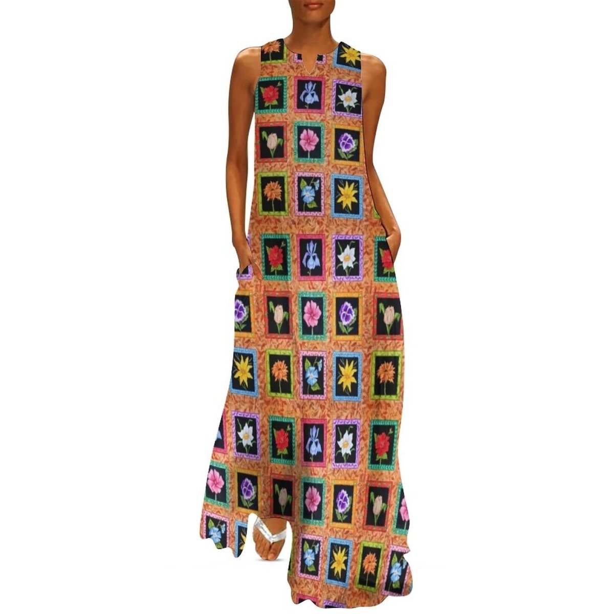 Abito Hippie Floreale Anni '70