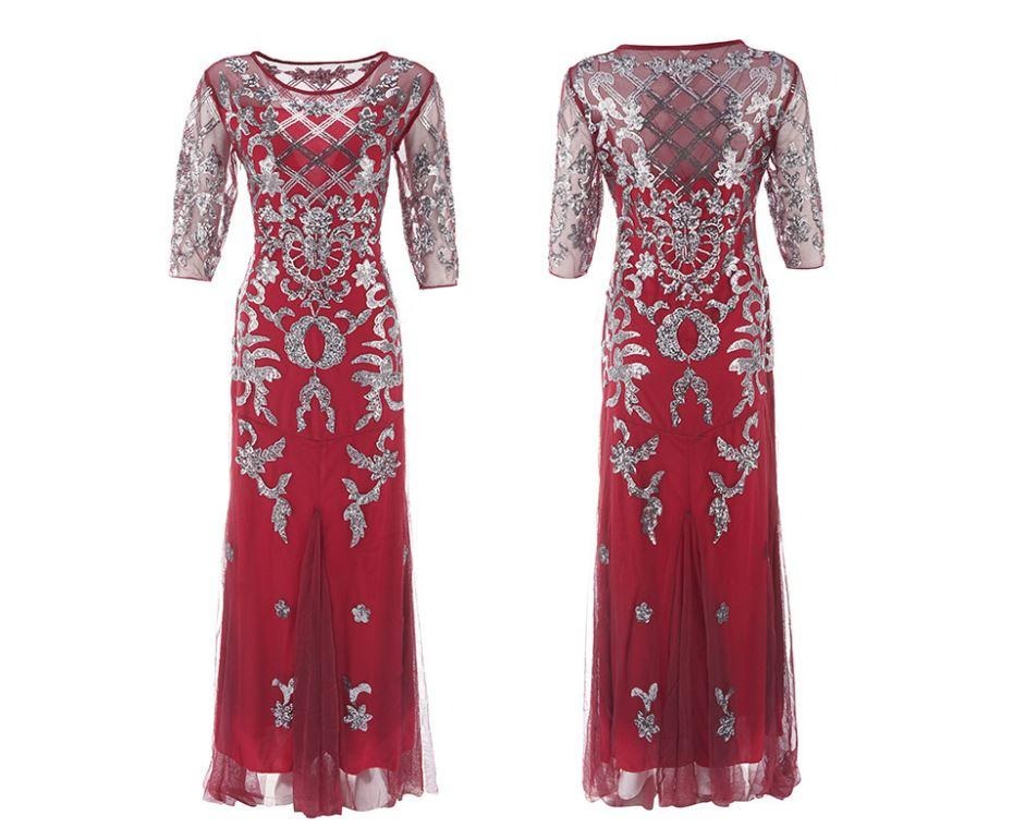 Abito Rosso Taglie Forti Anni '20