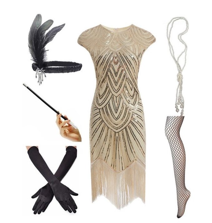 Abito Oro Parigi Anni '20