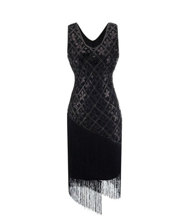 Abito Nero Vintage Taglie Forti Anni '20