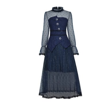 Sexy Vestito Blu Anni '40