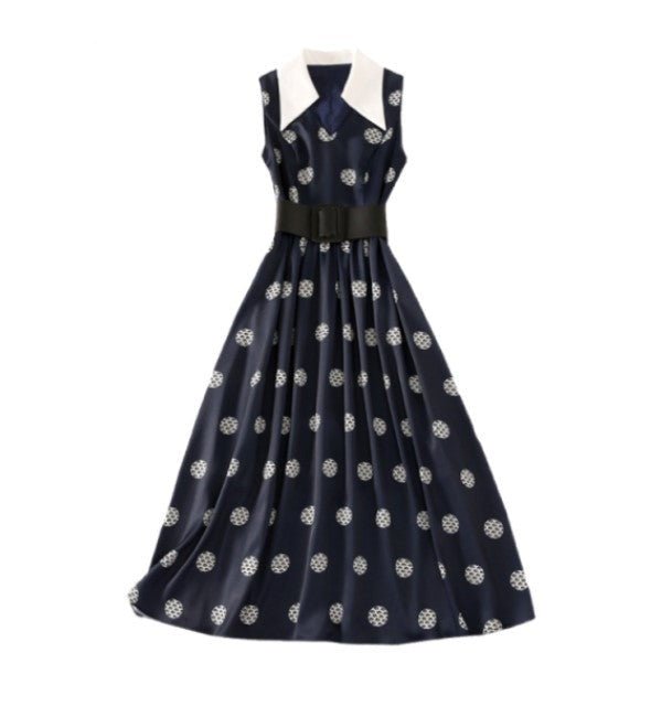 Abito Blu Navy Chic Anni '40