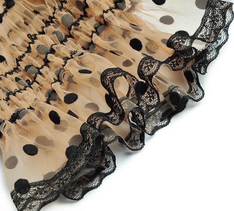 Abito A Pois Giallo Anni '40