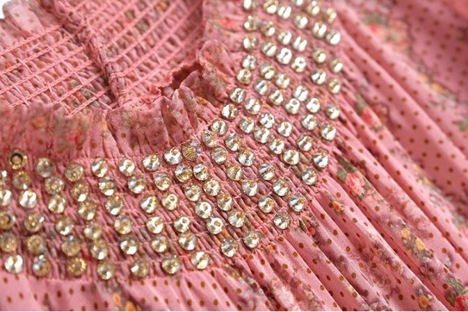 Abito Vintage Anni '40 Rosa Pallido