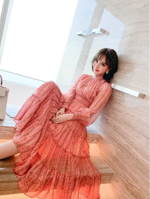 Abito Vintage Anni '40 Rosa Pallido