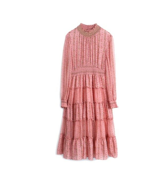 Abito Vintage Anni '40 Rosa Pallido