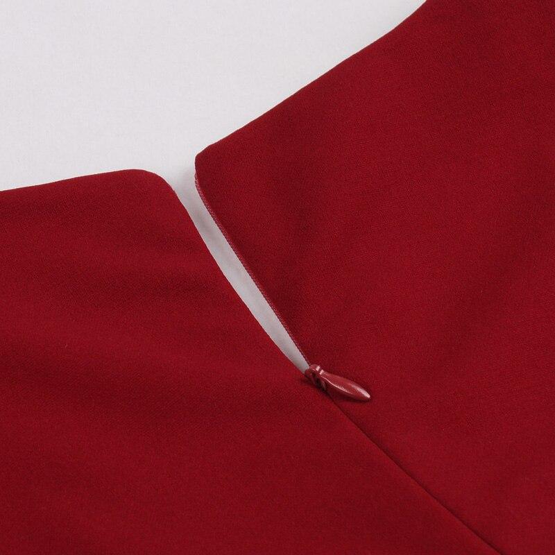 Abito Anni '50 Bordeaux