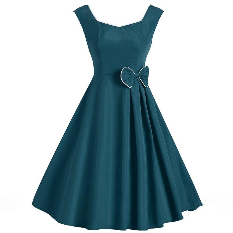 Abito Chic Anni '50 Blu