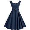 Abito Blu Navy Chic Anni '50