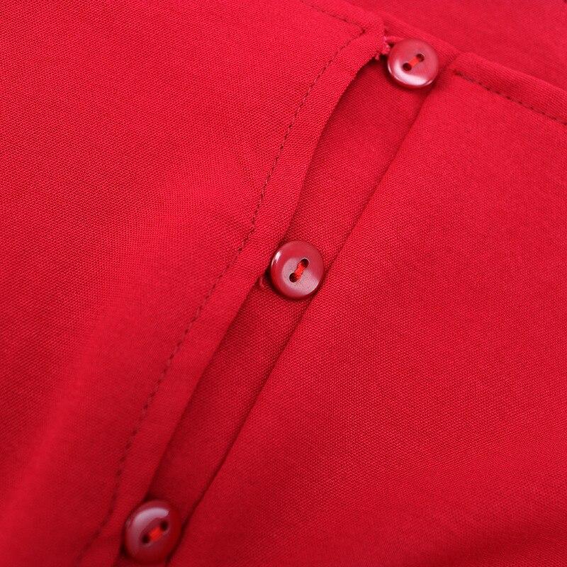 Abito Anni '50 Autunno Rosso