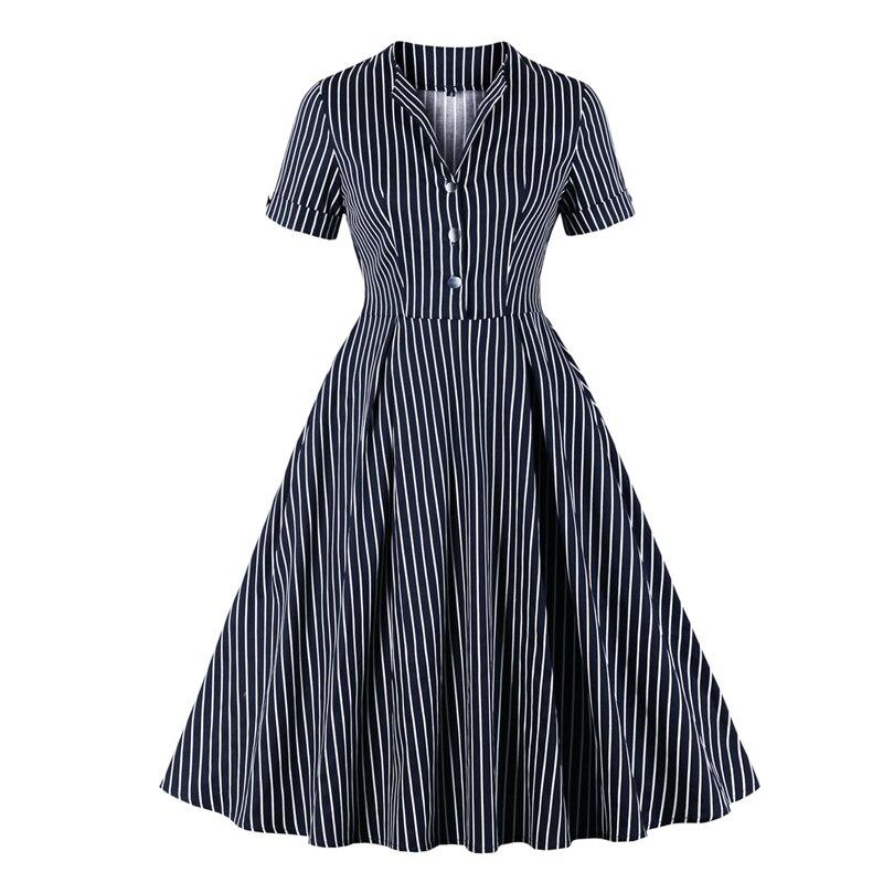 Abito Vintage Blu Navy Anni '50