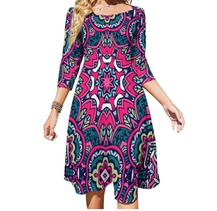 Abito Senza Schienale Hippie Anni '70