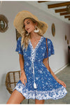 Abito Blu Floreale Vintage