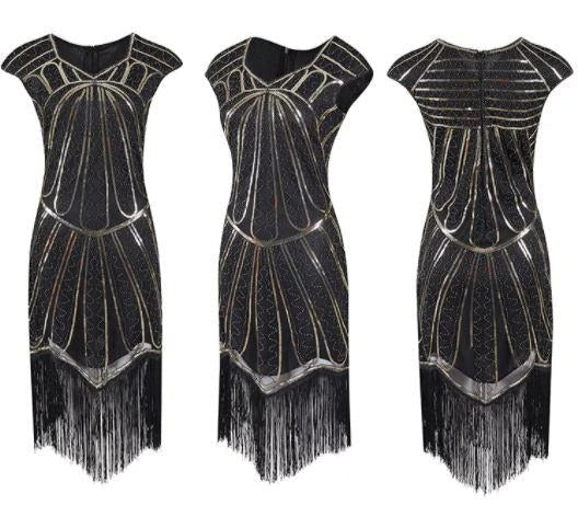 Abito Charleston Anni '20 In Oro