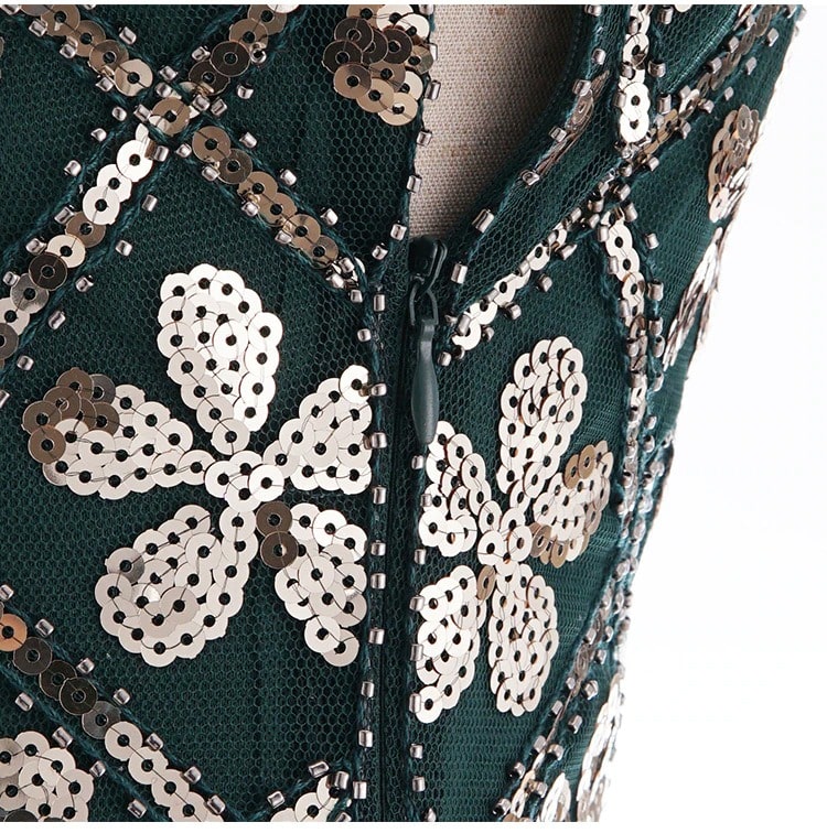 Abito Charleston Anni '20 - Verde E Oro